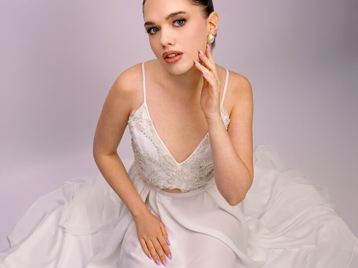 Novia con maquillaje profesional en Barcelona