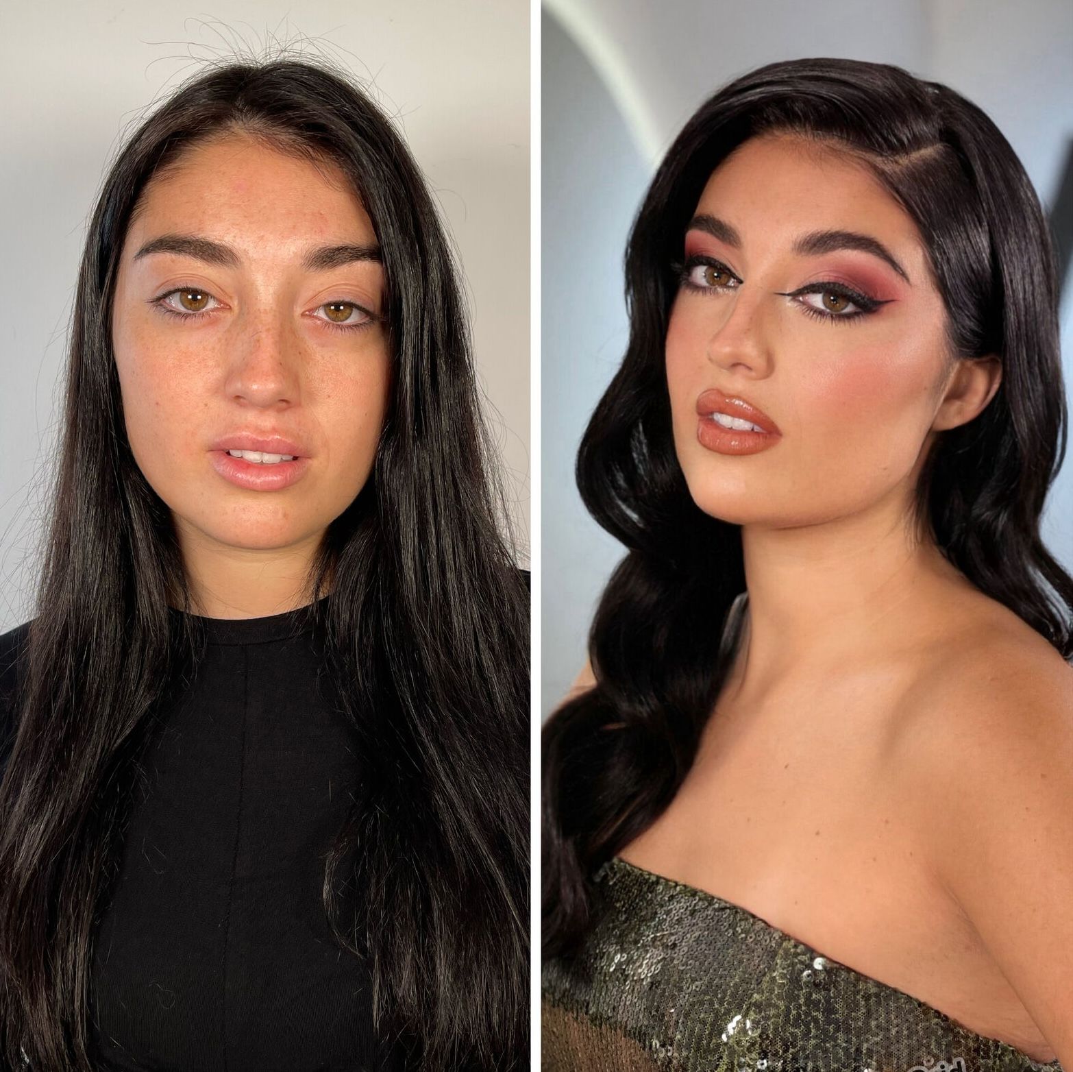 Práctica de técnica de maquillaje con resultado final pulido