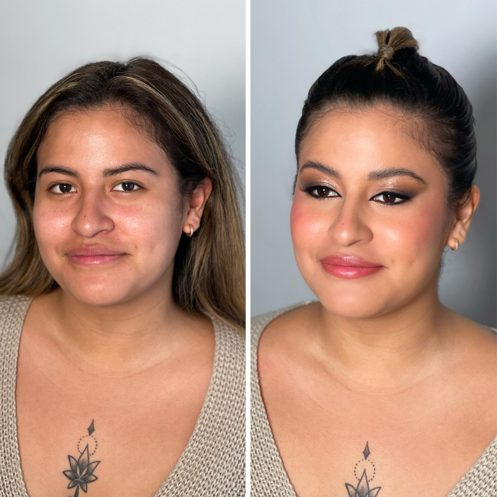 Maquillaje glam para celebración